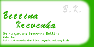 bettina krevenka business card